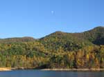 Moon rising over Pond Mountain