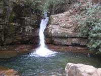 March Snow Flurry at the Blue Hole